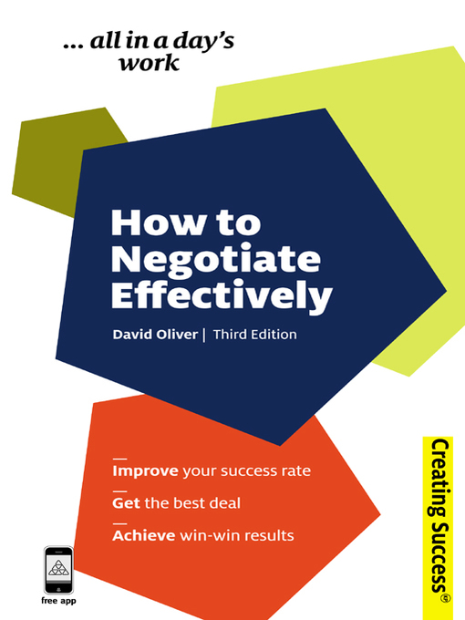 Title details for How to Negotiate Effectively by David Oliver - Wait list